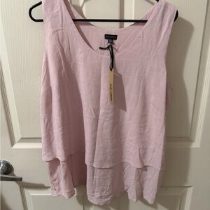 Coldwater Creek Soft Pink Layered Tank Top